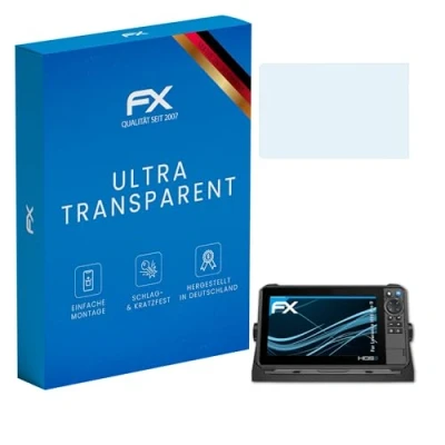 Abbildung von atFoliX Schutzfolie kompatibel mit Lowrance HDS Pro 9 Folie, ultraklare FX Displayschutzfolie (3X)