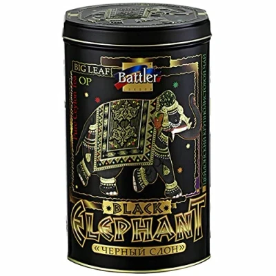 Abbildung von BATTLER Schwarzer Ceylon Tee Black Elephant OP lose 10er Pack (10 x 200g) Metalldose Schwarztee