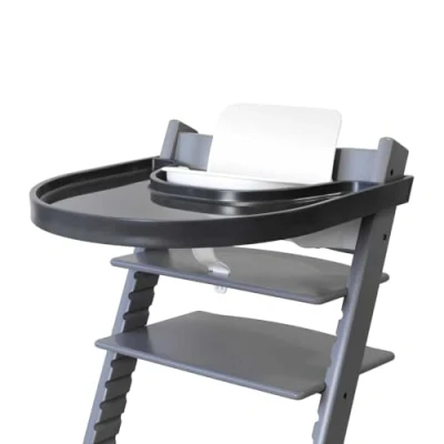Abbildung von Playtray Tripp Trapp Tisch Geeignet für alle versionen des Stokke Stuhl, Einfach zu montieren, 100% BPA frei (Antrecite)