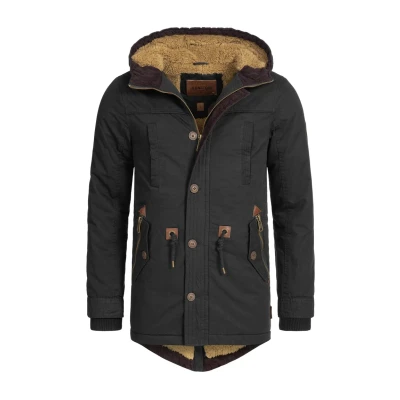 Abbildung von Indicode Jeans Wintermantel, Herren, Größe: Small, Black