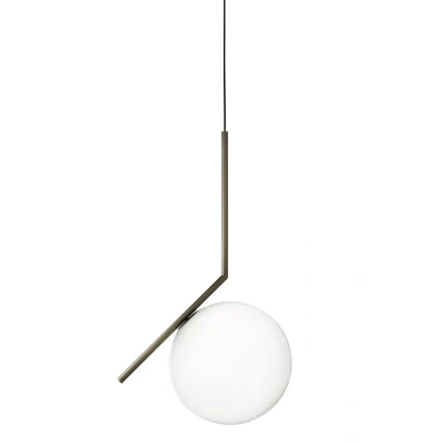 Abbildung von FLOS IC S2 Designer Hängeleuchte, chrom Ø 30 cm