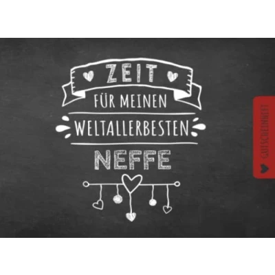 Abbildung von Gutscheinheft Neffe: Personalisiertes Gutscheinbuch Neffen 50 Gutscheinen zum einlösen: 25 vorgefertigt + selber Ausfüllen und Ausschneiden, ... Weihnachten oder Weihnachstgeschenk