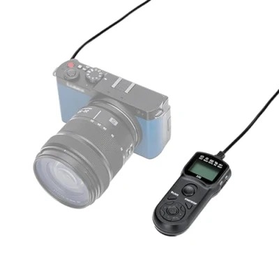 Abbildung von JJC Multifunktions Timer Fernbedienung mit Stativhalterung für Panasonic LUMIX S9, G100D spiegellose Kamera