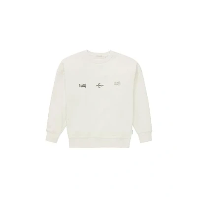 Abbildung von TOM TAILOR Jungen 1038363 Basic Oversized Sweatshirt mit Print, 32257 greyish White, 152
