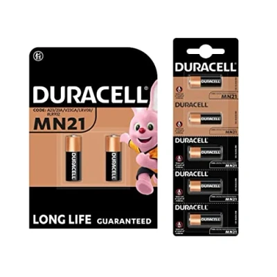 Abbildung von 7 x Duracell MN21 A23 23A (1 Blister mit 2 Batterien + 1 5 Batterien)