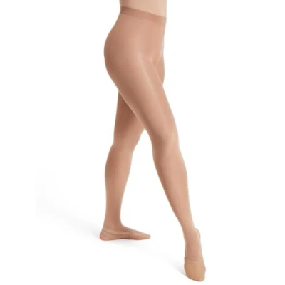 Abbildung von Capezio Damen Ultra Soft Self Knit Waistband Transition Tight Enge Passform, Dark Suntan, XXL