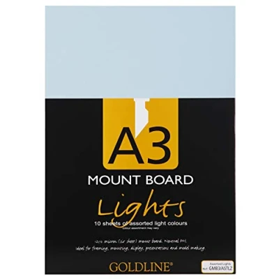 Abbildung von Clairefontaine GMB3/ASTLZ Packung mit 10 laminierten Kartons (1,25mm, DIN A3) 1 Pack hellfarbig sortiert