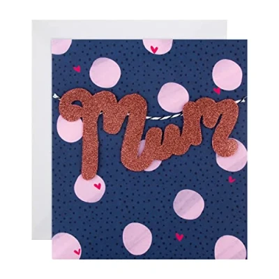 Abbildung von Hallmark Geburtstagskarte für Mama modernes violettes Design