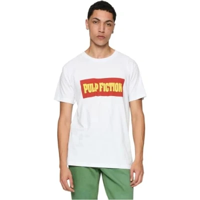 Abbildung von MERCHCODE Herren T Shirt Pulp Fiction Logo Tee, Regular Fit, L