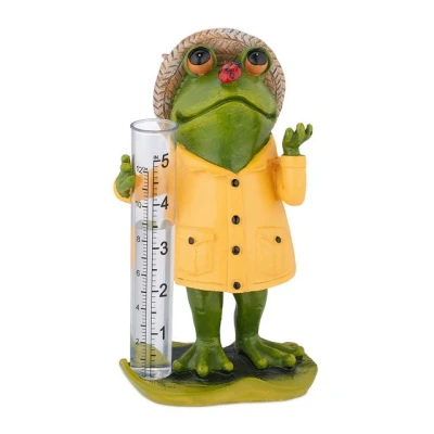 Abbildung von relaxdays Regenmesser Frosch