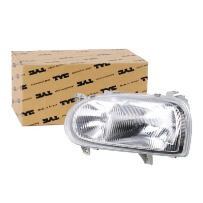 Abbildung von TYC 20 5018 08 2 Scheinwerfer links H1/H1 oval für Rechtsverkehr ohne Elektromotor VOLKSWAGEN: GOLF 3, 3 Cabrio, Variant kfzteile,