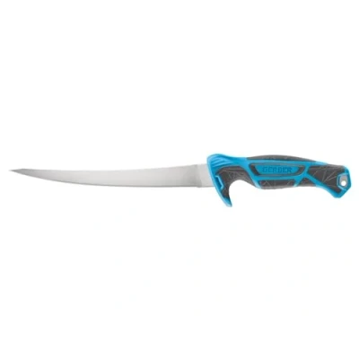 Abbildung von Gerber Anglermesser mit Scheide und Schleifstein, Controller 8‘‘, Klingenlänge: 21 cm, 31 003558