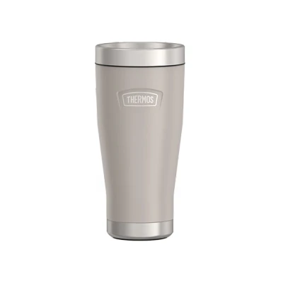 Abbildung von Thermos ICON MUG 0,47l, beige/sandstone mat, Thermobecher 470ml, Kaffeebecher to go Edelstahl, Isolierbecher, 7 h heiß / 22 kalt, spülmaschinenfest, absolut dicht, BPA frei