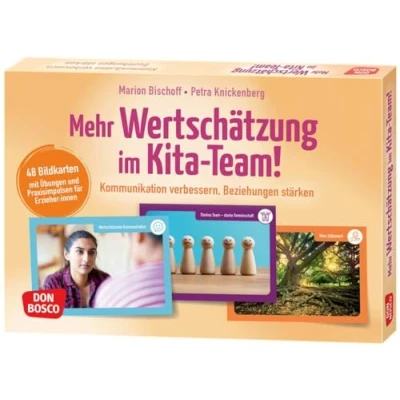 Abbildung von Mehr Wertschätzung im Kita Team!: 48 Bildkarten mit Übungen und Praxisimpulsen für Erzieher:innen. Kommunikation verbessern, Beziehungen stärken. ... Teamentwicklung &amp; Qualitätsmanagement)