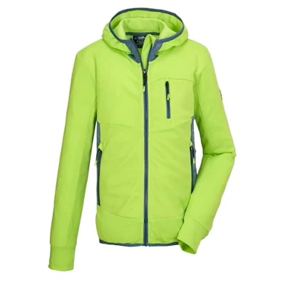 Abbildung von killtec Jungen Powerstretchjacke mit Kapuze KOS 159 BYS FLX JCKT, lime, 152, 42972 000