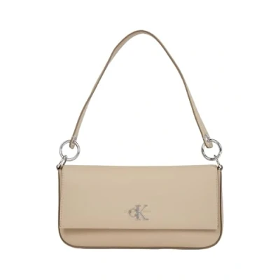 Abbildung von Calvin Klein Jeans Minimal Monogram Shoulderpouch Handtasche, Damen, Größe: One Size, Crockery