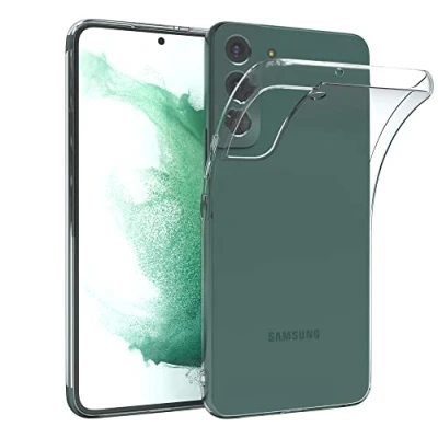 Abbildung von EAZY CASE Hülle kompatibel mit Samsung Galaxy S22 Plus 5G Schutzhülle Silikon, Ultra dünn, Slimcover, Handyhülle, Silikonhülle, Backcover, Durchsichtig, Klar Transparent