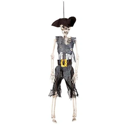 Abbildung von Boland 72091 Deko Figur Skelett Pirat, Halloween Accessoire, Party