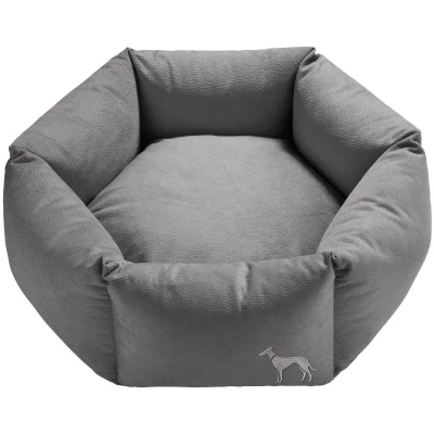 Abbildung von Orthopädisches Hundesofa Merida 6 eckig XL (Ø 110 cm), Anthrazit