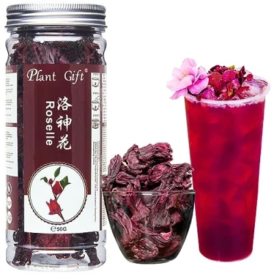 Abbildung von Plant Gift Roselle Hibiscus, Hibiscus Tea 洛神花 oselle Hibiskus, Hibiskustee, Bio, blüht Rosellee Tee, Hibiscustee, Getrocknete chinesische Gesundheit 50g / 1.76oz