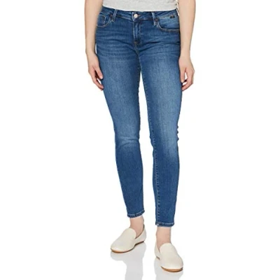 Abbildung von Mavi Adriana Jeans Skinny Fit, Damen, Größe: 25x28, Deep shadded