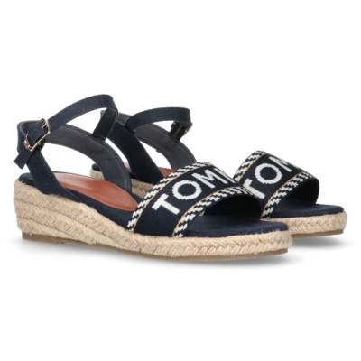 Abbildung von Tommy Hilfiger Sandale &quot;ROPE WEDGE SANDAL&quot;, Sommerschuh, Sandalette, Keilabsatz, mit kleinem Keilabsatz