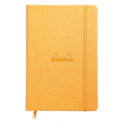 Abbildung von Rhodia 118607C Web Notebook (elfenbein, 90 g, DIN A5, 140 x 210 mm, liniert, 96 Blatt) 1 Stück silber
