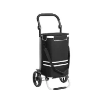 Abbildung von Songmics Einkaufstrolley, faltbarer stabil, mit isolierter Kühltasche, großes Fassungsvermögen 35l, multifunktionaler Gepäcktrolley