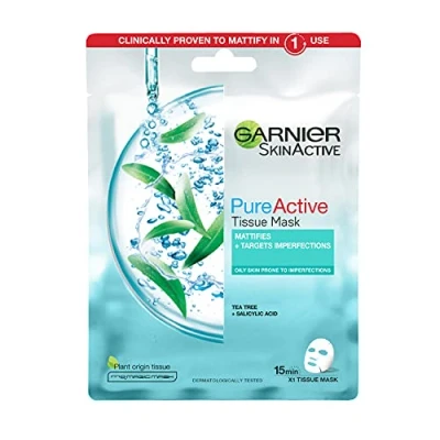 Abbildung von Garnier Pure Tea tree Mask 1 40 ml