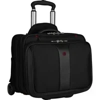 Abbildung von Wenger Business Trolley &quot;Patriot II, schwarz&quot;, 2 Rollen, mit 17,3 Zoll Laptopfach &amp; abnehmb. Tasche für Laptops bis 15,6