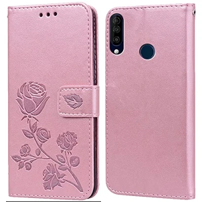 Abbildung von PKQTOP Hülle für Wiko View 3 Handyhülle,Klappbar Tasche Case,Standfunktion,Kartenfach,Silikon Bumper,Stoßfeste Schutzhülle Cover