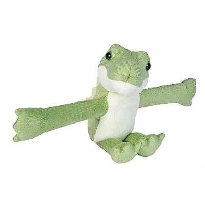 Abbildung von Wild Republic 19432 Huggers Schnapparmband Kuscheltier, Plüschtier, Krokodil 20 cm