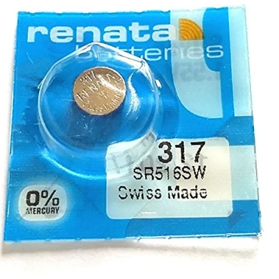 Abbildung von Zwei 317 SR516SW Batterie renata