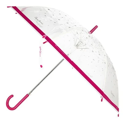 Abbildung von Pepe Jeans Hydra Regenschirm Rosa Polyester mit Aluminium Stock, Rosa,