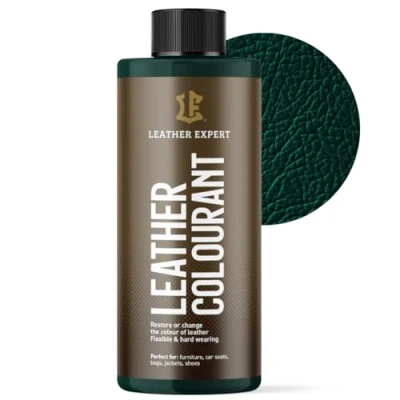 Abbildung von Sehr Deckend Wasser Lederfarbe Waldgrün 500 ml Leather Paint für Natur und ÖkoLeder Dye Ohne Alkohol alle Lederaccessoires Reißt oder Blättert Nicht ab