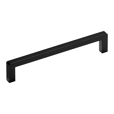 Abbildung von SO TECH® Möbelgriff Bügelgriff BLACKLINE IX schwarz matt (10 St), Bohrlochabstand (BA) 128 mm
