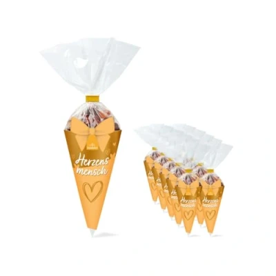 Abbildung von Herz Fruchtgummi Geschenktüte Herzensmensch 100g Geschenk für die Liebsten Das Mitbringsel deine Freunde Valentinstag oder Muttertag Partnerin