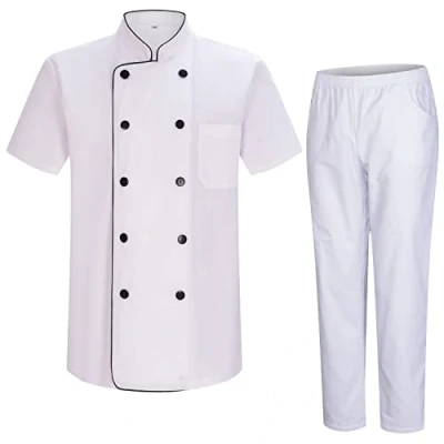 Abbildung von MISEMIYA Herren Kochjacke Hospitality Uniform Ref.8421B X Large, Kochjacken und Hosen 8421B8 Weiß