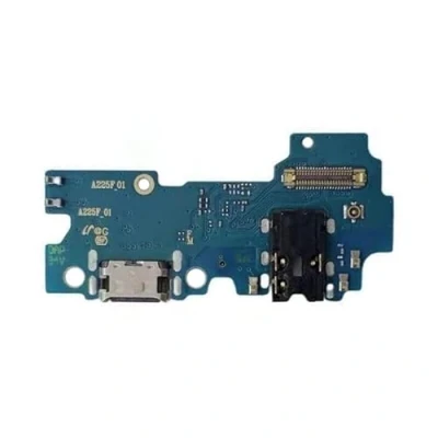 Abbildung von OnlyTech Ersatz Ladeanschlussschaltung für das interne Ersatzteil des Samsung Galaxy A22 4G A225F, einschließlich der USB Typ C Buchse, Mikrofons, Antenne und Klinkenbuchse