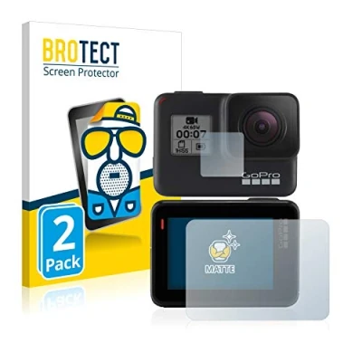 Abbildung von BROTECT Entspiegelungs Schutzfolie für GoPro Hero 7 Black (2 Stück) Matte Displayschutz Folie, Anti Reflex, Fingerprint