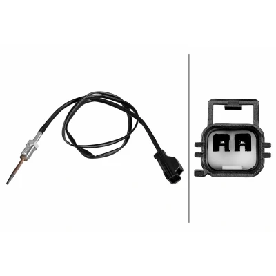 Abbildung von HELLA 6PT 010 376 581 Sensor, Abgastemperatur FORD: S Max Mk1, MONDEO 4 Turnier, Galaxy Mk2 MPV, PEUGEOT: Boxer Kastenwagen