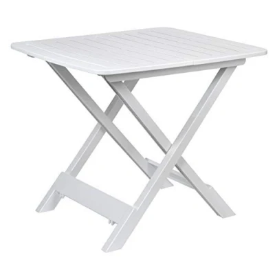 Abbildung von ACT Campingtisch Beistelltisch 43x45x50cm Weiss klappbar Kunststoff Klapptisch