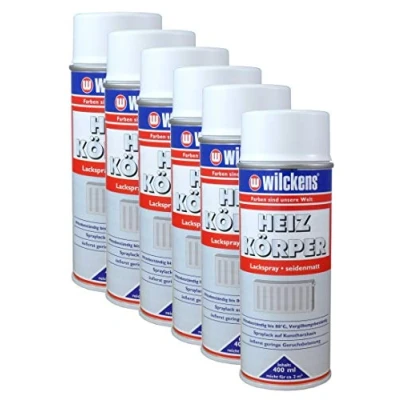 Abbildung von Wilckens Farben Sprühfarbe, 12x Heizkörperlackspray weiß seidenmatt