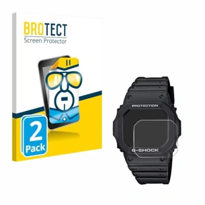 Abbildung von BROTECT (2 Stück Schutzfolie für Casio G Shock GW M5610 1ER Displayschutz Folie Ultra Klar