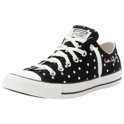 Abbildung von Converse Chuck Taylor ALL STAR Sneaker low, Damen, Größe: 37, Black/vintage white Textil
