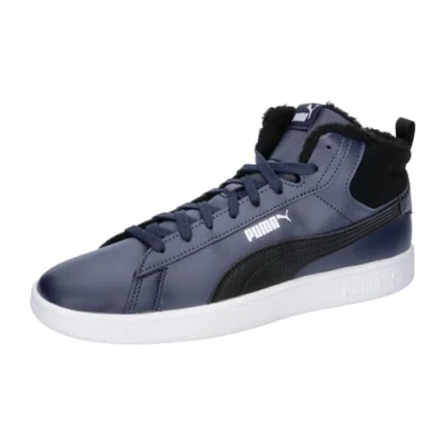 Abbildung von Puma Smash 3.0 MID Unisex Sneaker high, Größe: 39, Navy/black/white Leder und lederimitat