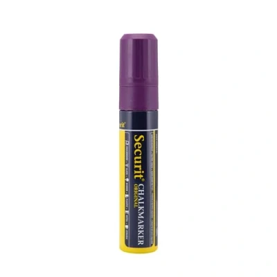 Abbildung von Securit 7 mm 15 Strichbreite Bold Rechteckige Spitze groß Liquid Chalk Marker violett