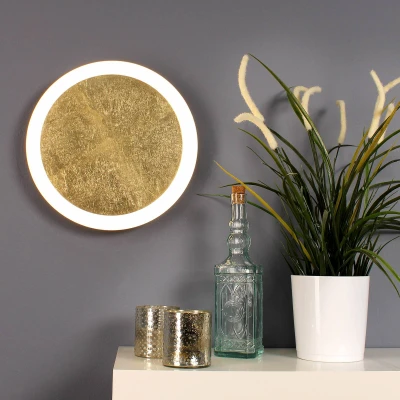 Abbildung von LED Wandleuchte Moon Ø 50 cm, gold