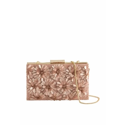 Abbildung von Next Structured Clutch, Damen, Größe: One Size, Pink