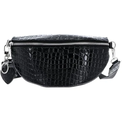 Abbildung von Seidenfelt Umhängetasche, Damen, Größe: One Size, Croco print black